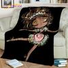 Cartoon Ballerina Fairy Cute Ballet Girl Blanket,soft Throw Blanket for Home Bedroom Bed Sofa Picnic Office Cover Blanket Kids