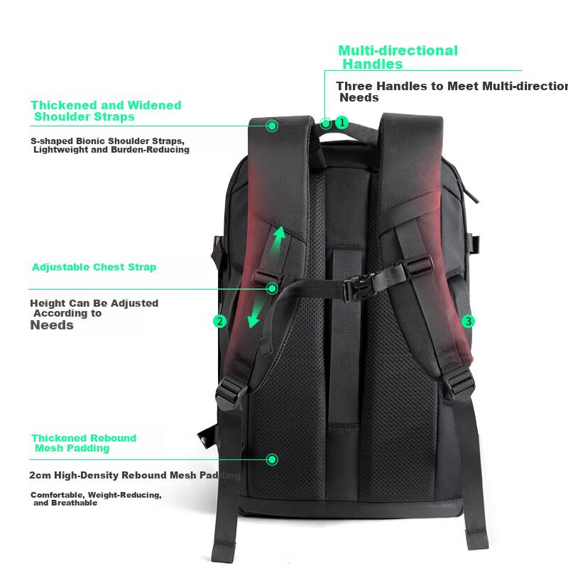Banjeni Travel Backpack Large Capacity Sports Business Outdoor Laptop Bag Luggage Bag for Men and Women