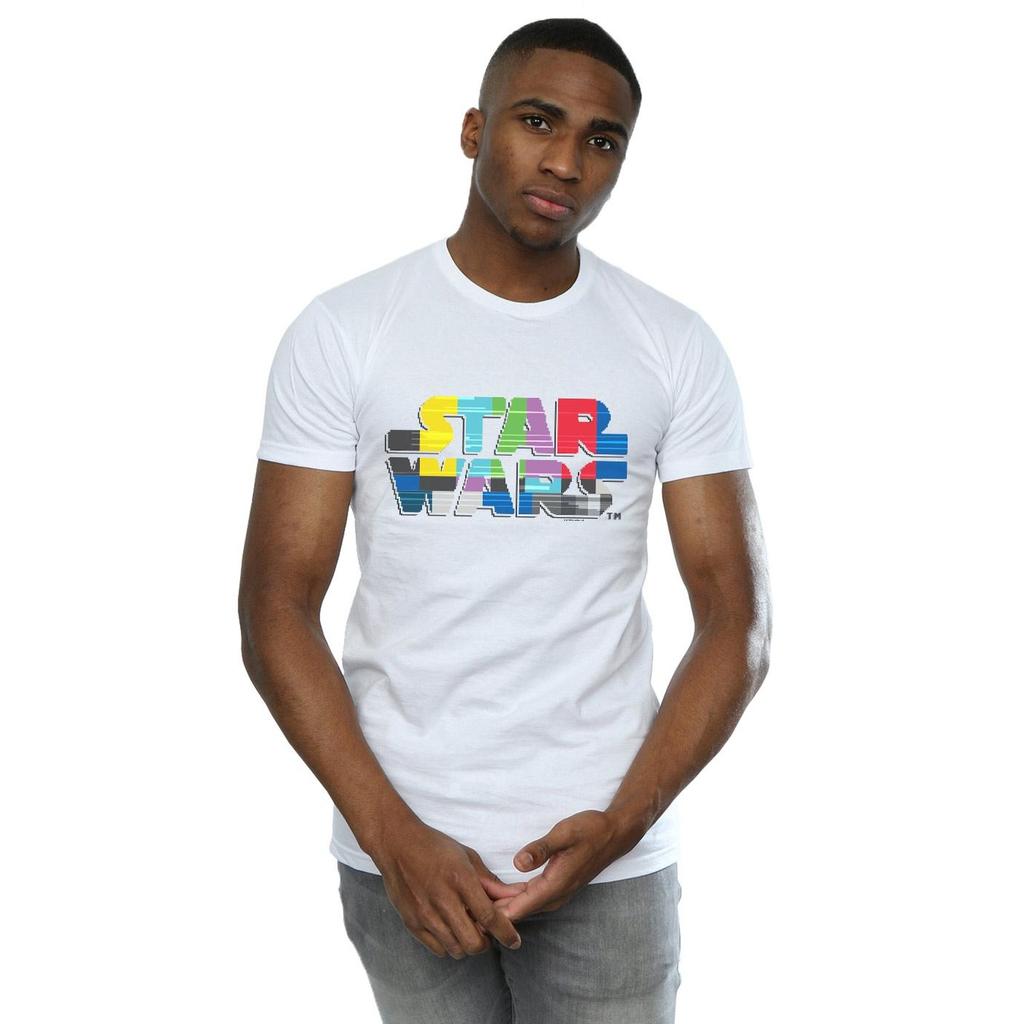 STAR WARS Herren Testkarten-Logo T-Shirt