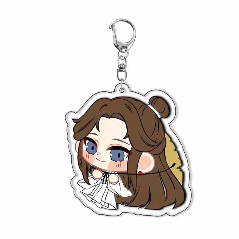

Tian Ci Xie Lian Acrylic Keychain Pendant Novel Anime Merchandise Figure Stock Available Handmade Collectible Gift Fans for Carry Mini Lightweight 55mm