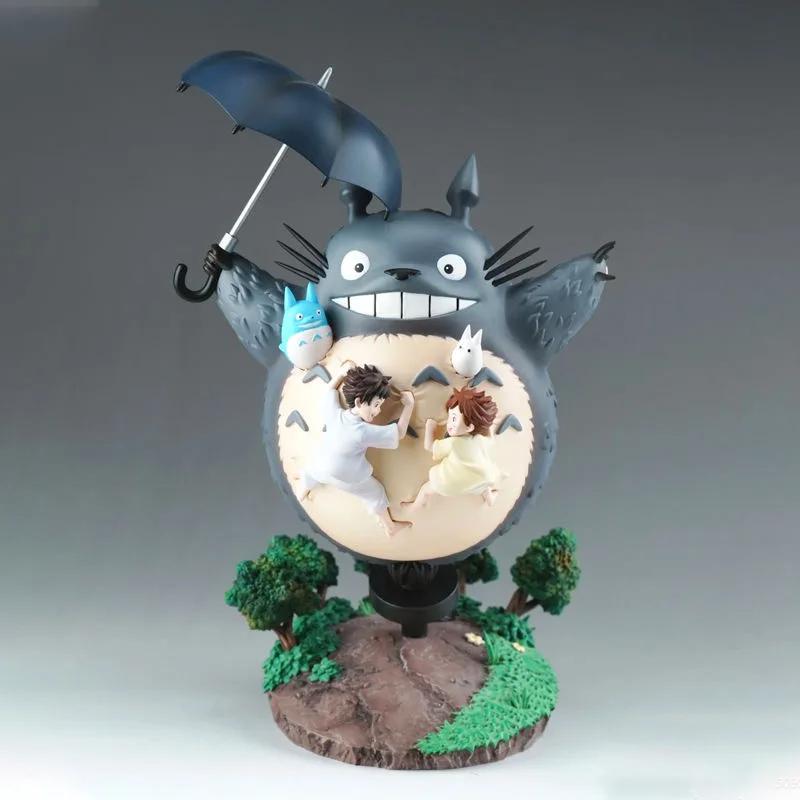 

Hayao Miyazaki Animel Peripheral Totoro Figurine Desktop Ornaments 19cm PVC Action Figure Statue Model Cute GK Birthday Gifts no box