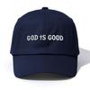 1pc GOD IS GOOD Embroidery Baseball Cap for Adults,Minimalist Retro Style Casual Soft Adjustable Dad Hat,Perfect As Gift