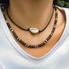 Jewelry Devil Blue Eyes Vintage Beaded Necklace Ladies Necklace Wax Thread Pull Rope Necklace