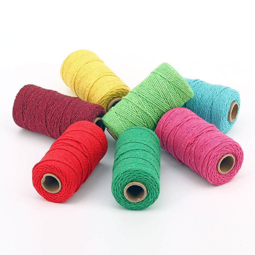 2mm Baumwolle Bäckerzwirn Seil Schnur Kordel zum Geschenkverpacken Verpacken DIY