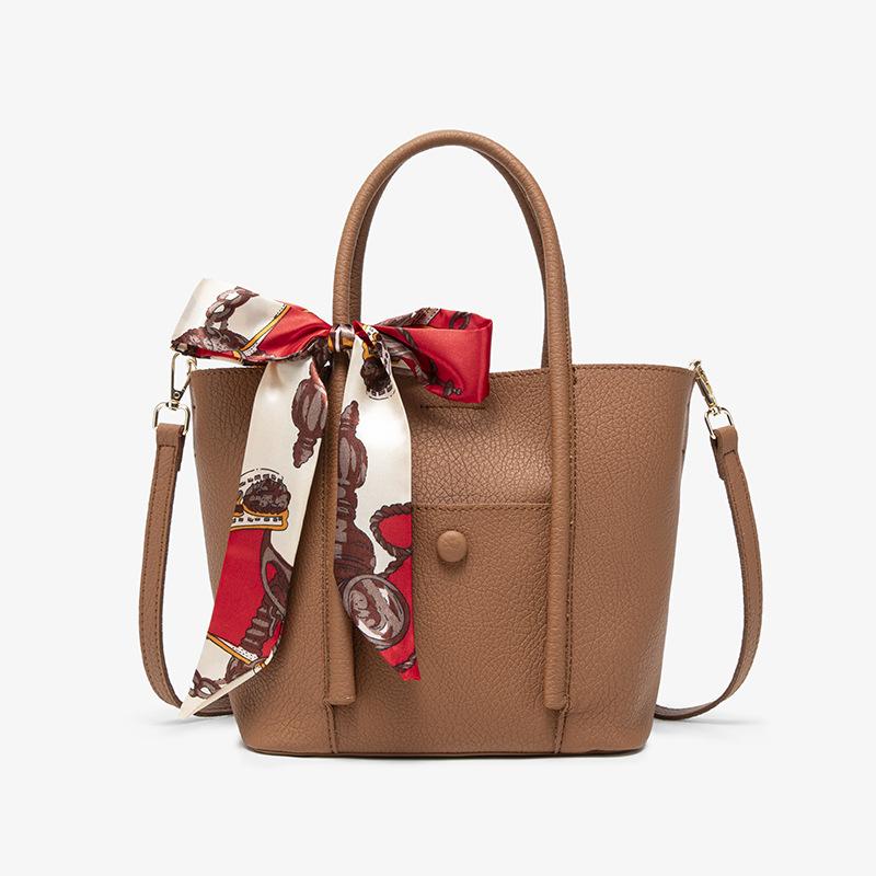 

Underarm Bag Women s Scarf Solid Color Fashionable and Versatile Large Capacity Casual Tote Bag Soft Leather Women s Commuting Shoulder Bag