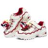 Skechers Comfortable Simple Shock Absorbing Durable Low Top Casual Shoes Kids sneaker White Red 319513L-OFWR