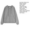 Palton de iarnă pentru femei Cardigan subțire Fermoar cu șnur Culoare uni Păstrați căldura Lungime medie Plus Size Palton de toamnă pentru femei Îmbrăcăminte pentru femei