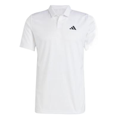 Climacool SS25 Solid Color Versatile Comfortable Simple Short Sleeve Polo Shirt Men Polo Shirts White JD8643