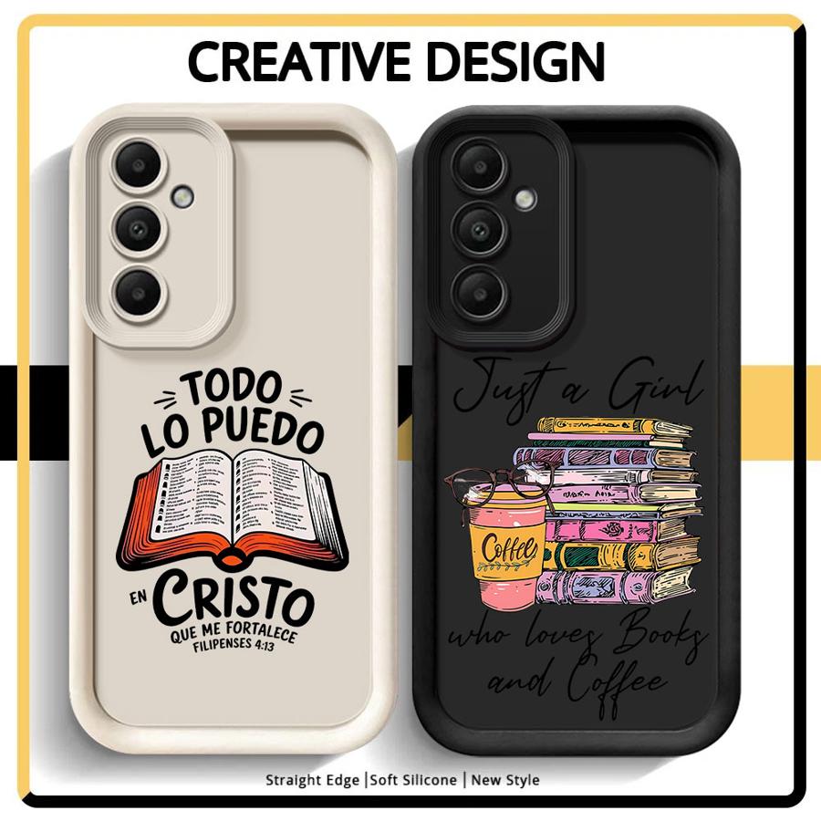 Phone Cover Case for Samsung Galaxy A26 A32 A34 A53 A54 A15 A16 A51 A73 A35 A36 A23 A12 A13 A71 A72 A56 With A Book Pattern