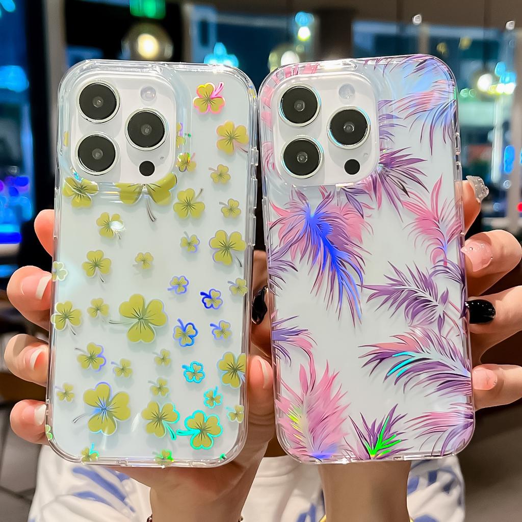 For IPhone15promax Phone Case for Apple 14 Anti Drop 13 High Translucent Garden 12 Protective Case