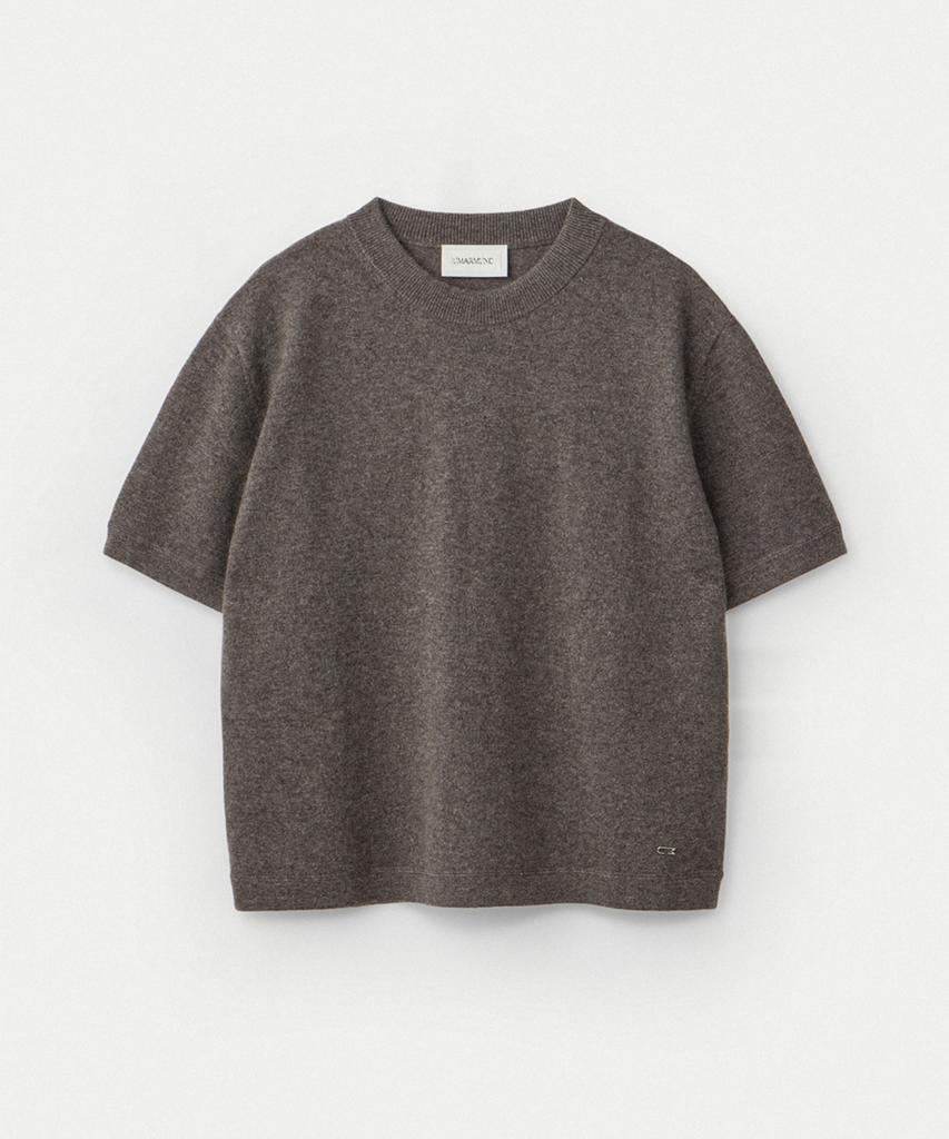 UMARMUNG Wool Cashmere Half Sleeve Pullover_Taupe