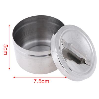 Cutie rotundă pentru alcool medical, 1 bucată, cutie de bumbac din oțel inoxidabil 304, butoi, instrumente și unelte de laborator, rezervor de depozitare cu capac