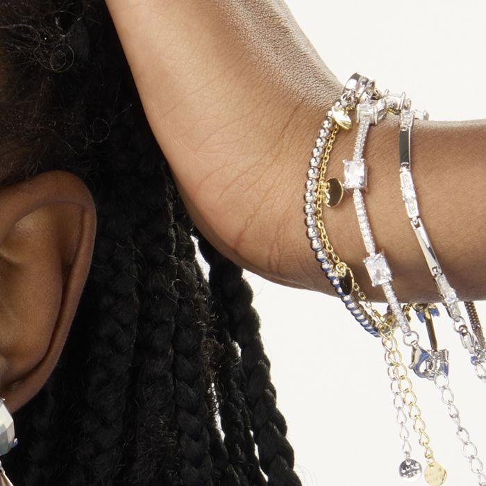 Bracelet - LUXENTER - Kired - Argent 925 - Zirconium - Plaqué Finition En Rhodium