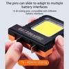 LED Workshop Light For Cordless Tool Batteries Adjustable Clamp Design 2 Mode Portable Task Lighting