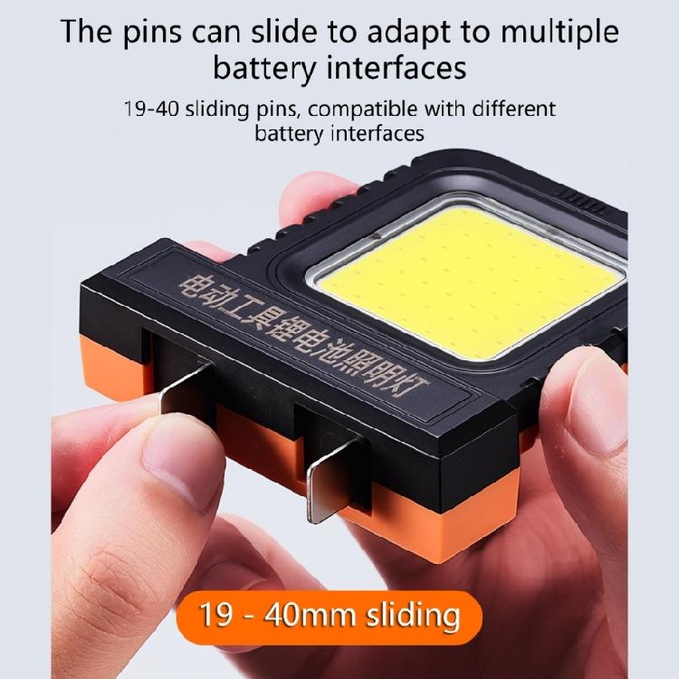 LED Workshop Light For Cordless Tool Batteries Adjustable Clamp Design 2 Mode Portable Task Lighting