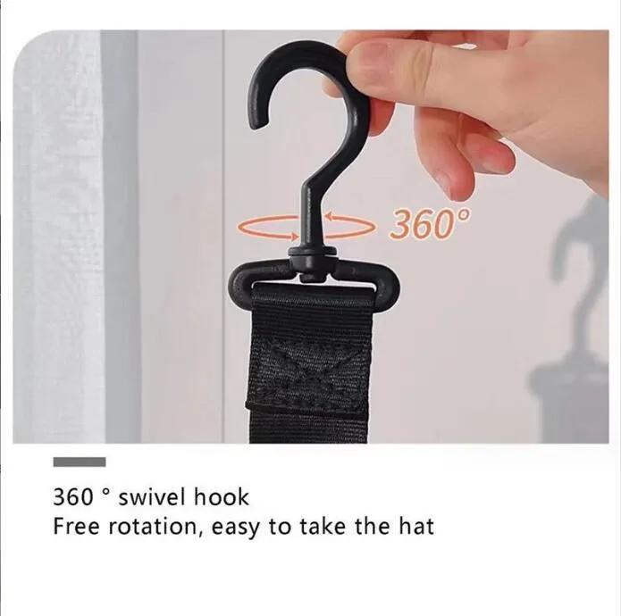 Baseball Cap Storage Organizer Hooks With Clips Hats Wall Door Cap Holder Closet Storage Organizer Strong Cap Hanger YYFA1246