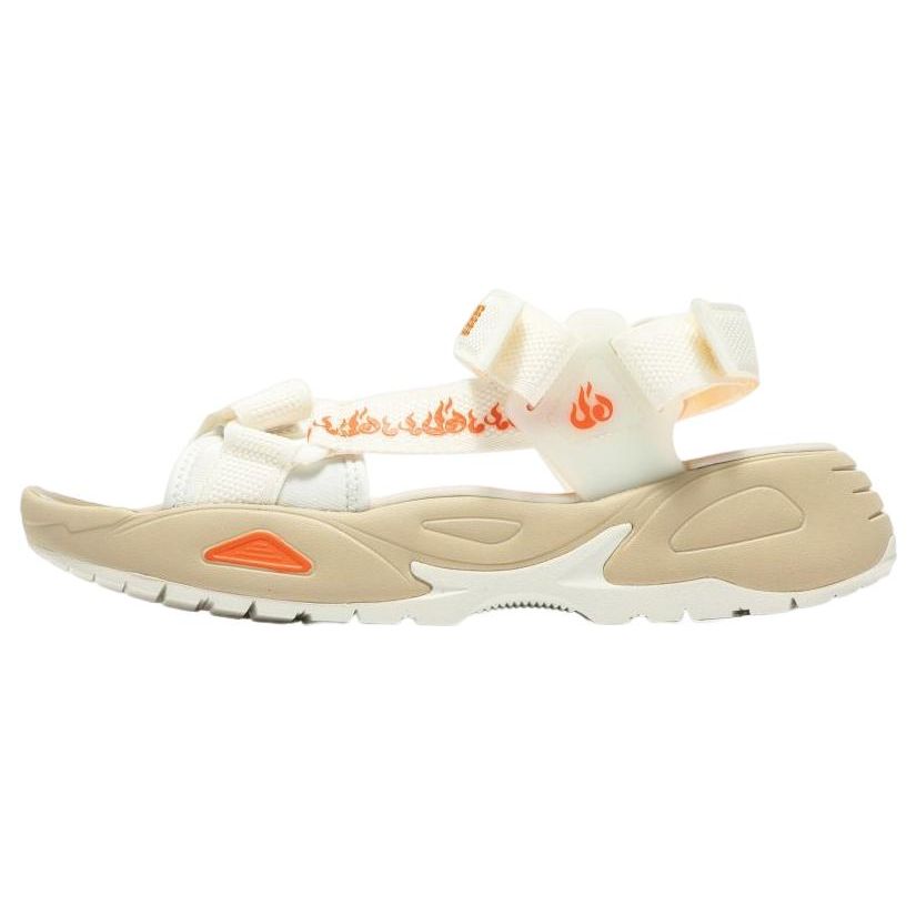 

Puma Traek Lite Gradient Flames Fabric Non-Slip Wear-Resistant Sports Sandals Unisex Sandals White Orange 394974-01 39