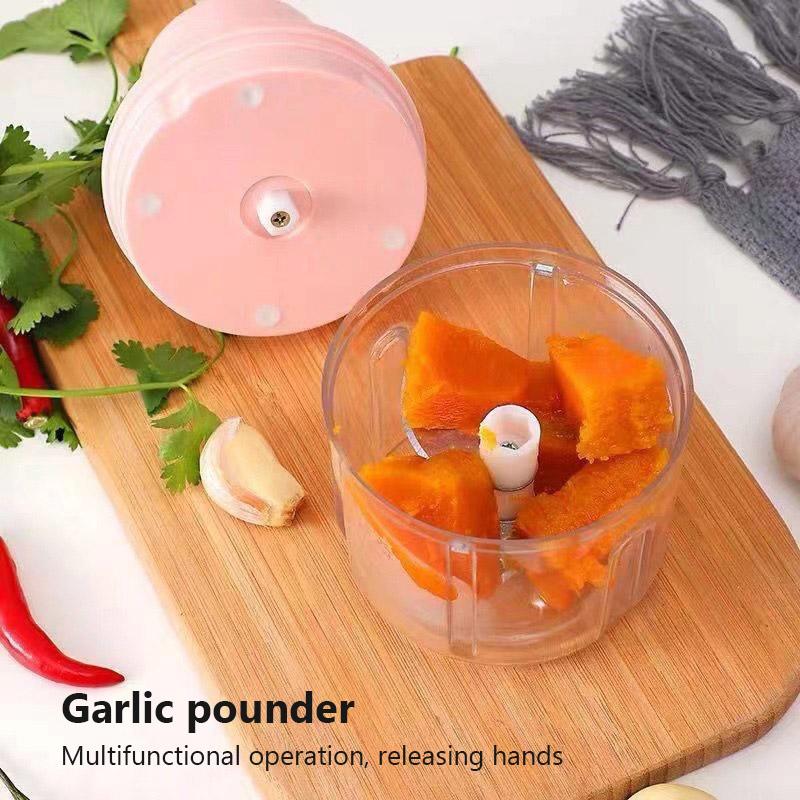 Electric Garlic Masher Meat Grinder Portable Chopper Food Masher Machine Mini Garlic Vegetable Chopper USB Kitchen Blender Tools