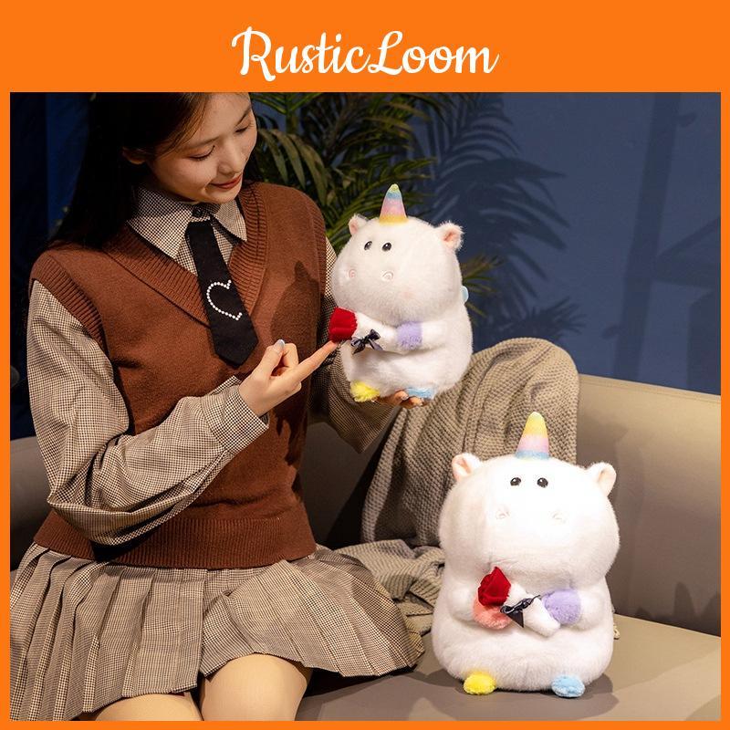 Rose Unicorn Adorable Plush Toy Valentines Day Perfect Gift Doll Ornaments