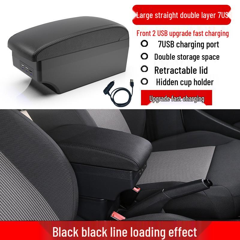 Ford Fiesta Armrest Box for Sedan & Hatchback Models - Upgraded Accessories