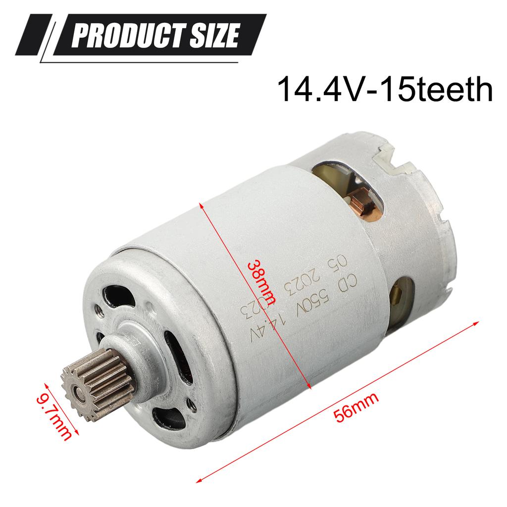 For Bosch Compatible RS550 Motor 13teeth 15teeth Replacement for TSR1080-2-LI GSR120LI Cordless Drill 12V 14.4V Power Tool Motor