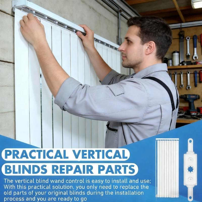 Pack Of 4 Vertical Blind Control Post Replacements with Auto Aligning Movement System Suitable for Smooth Operation