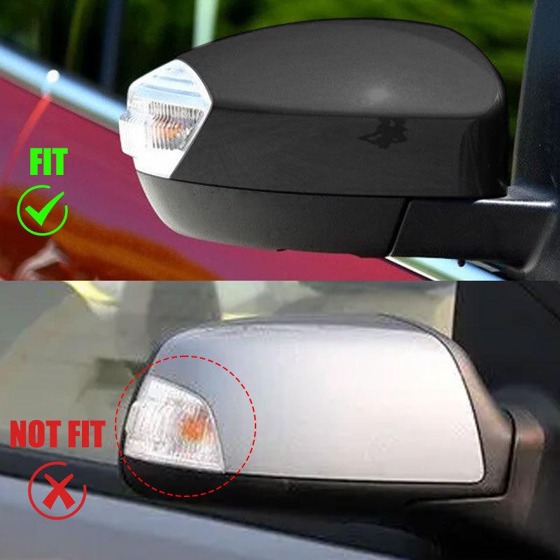 Glänzende Weiße/Glänzende Schwarze Rückspiegelabdeckung Für Ford S-MAX Galaxy S-Max 2006 2007 2008 2009 2010 2011-2015 KUGA/Escape 2008