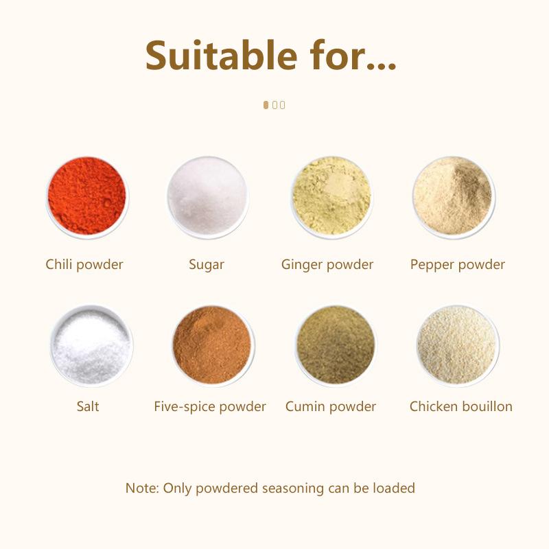 0,5G Dosiersalzstreuer Push-Typ Salzspender Salzbehälter Zuckerflasche Gewürz Pfeffer Salzstreuer Gewürzglas Dose Gewürzflasche