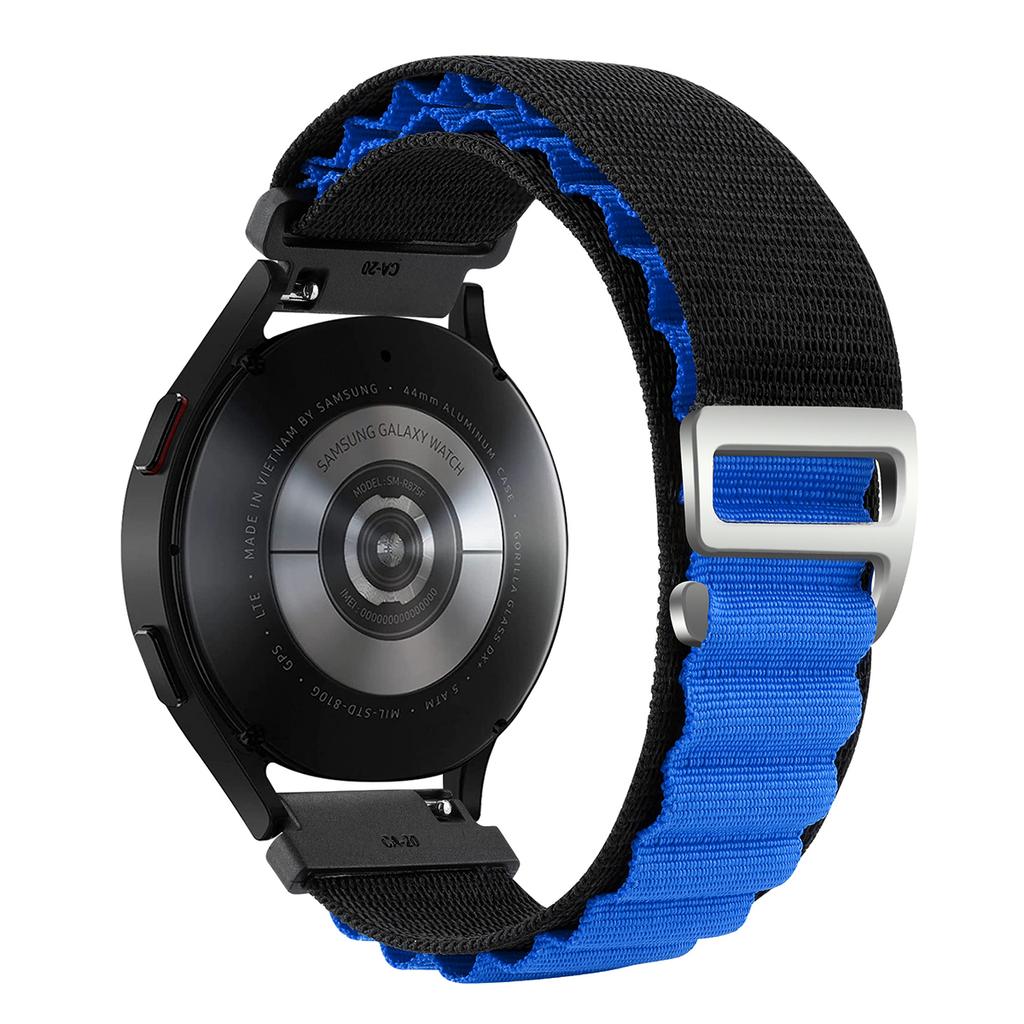 Nylonband för Samsung Galaxy Watch7 6 5 4 40mm 44mm Classic/Active/Gear S3 Frontier 18 20 22mm Sport Loop-rem Amazfit GTS 3 4