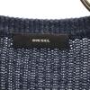 DIESEL Long sleeve Shirt layered V-neck knit cardigan XS Navy Women Used