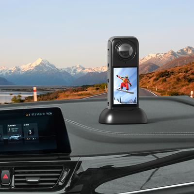 Silicone Desktop Base For Insta360 X5 Upright Holder Car Mount Stabilizer For Insta 360 X4 Action Camera Accessory