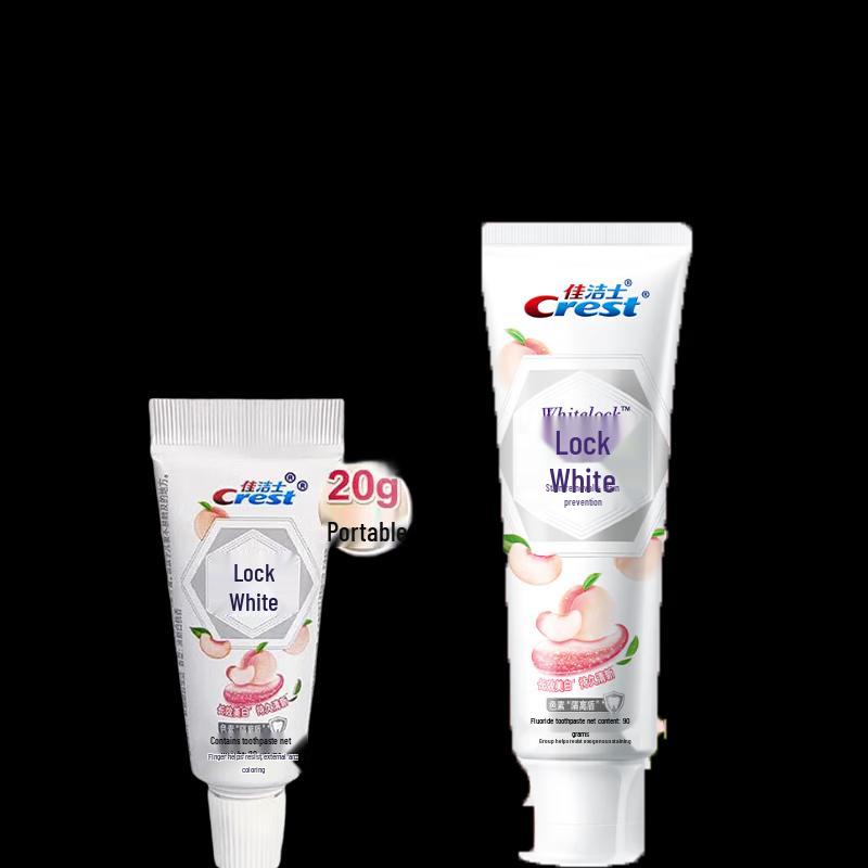 Crest Dual-Color White Peach Whitening Toothpaste