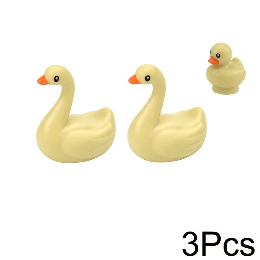 Small Particles Bricks Set City Animal Building Blocks Duck Swan Pig Cat Figures Bird Dog Zoo Farm Accessories Kid Toys Gifts