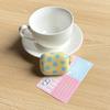 Fashion Simple Big Pink Blue Dots Polka Point Pattern Glossy Earphone Case with Ring Cover for AirPods 1 2 3 4 Pro 2 Pro 3