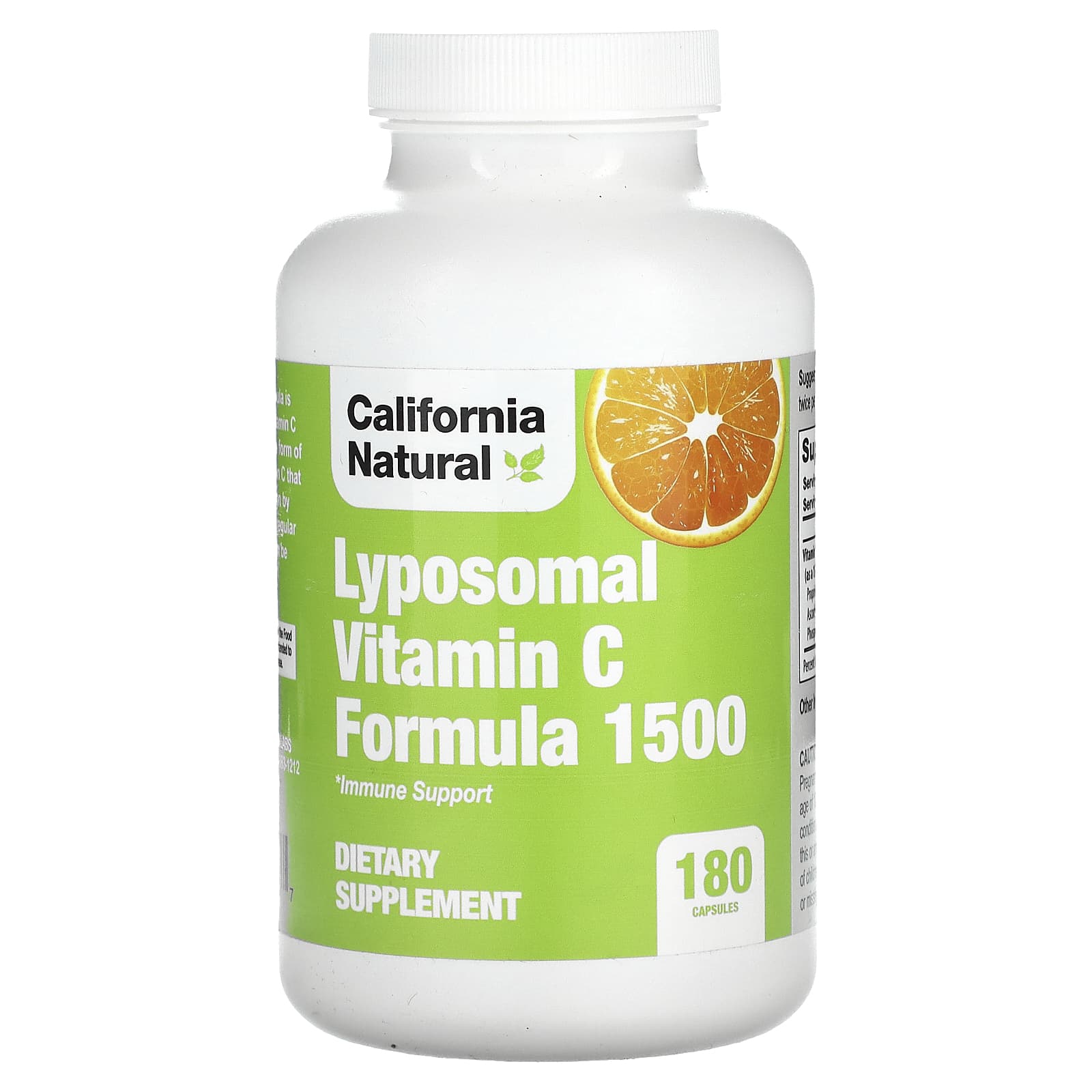 

California Natural, Liposomal Vitamin C Formula 1500, 180 капсул