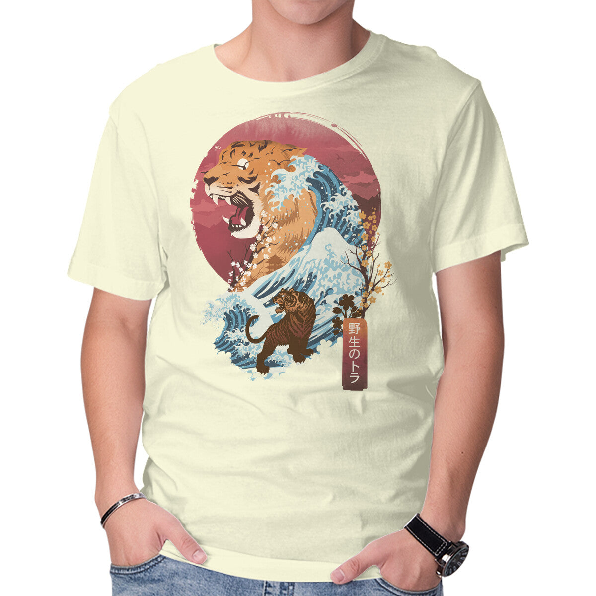 Unisex Crew Neck T-Shirt Traditional Landscape Graphic Short Sleeve Casual Tee XXXXL