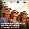 25 Pack Solar Eclipse Glasses 2024, CE & ISO 12312-2 Certified Recognized Paper Eclipse Glasses, Eye Protection Approved for Direct Sun Viewing, Sun