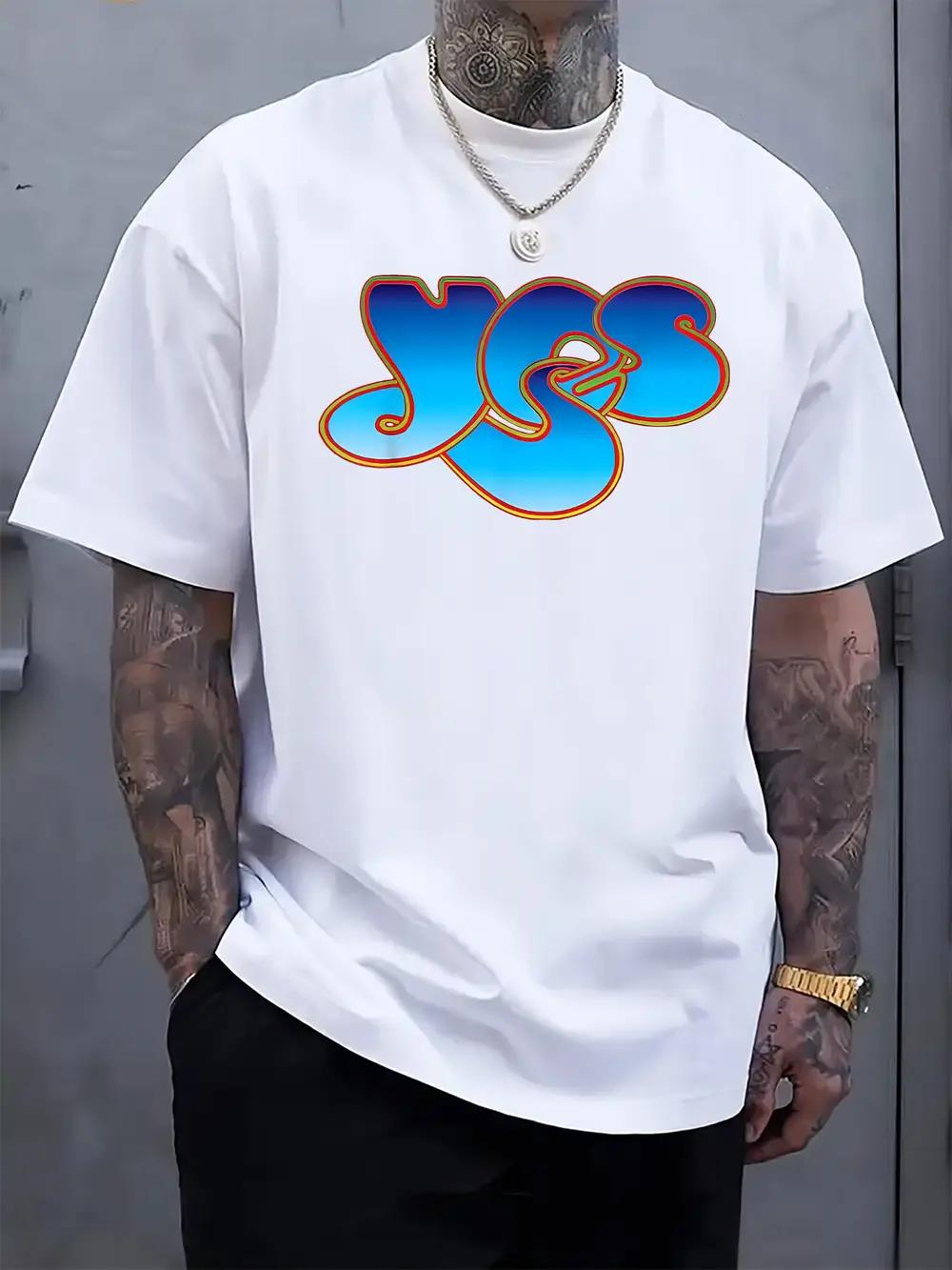 Casual Crew Neck T-shirt with 3D Blue  YES  Print XL