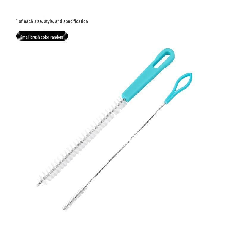 Lotus Root Hole Cleaning Brush Set: Clean Milk Bottles, Cups, Straws, and Icing Tips with Stainless Steel Brushes