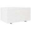 VidaXL Planter White 90x60x49.5 Cm Solid Pine Wood, Outdoor Planter, Flower Box, Tomato Planter, Planter of 3282565