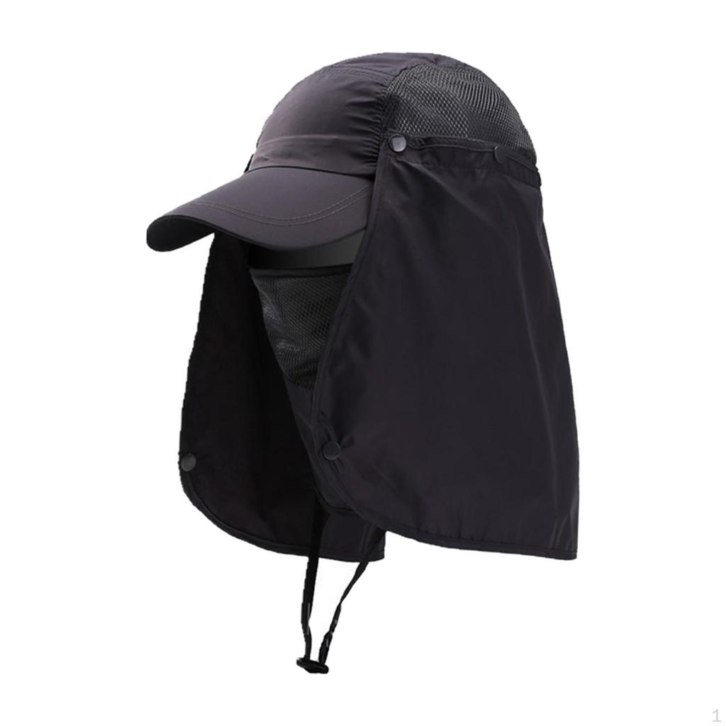 Protection Fishing Hat with Detachable Neck Cover for Outdoor Adventures