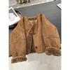 Maillard Brown Fur-Lined Coat: A Stylish High-End Piece for Late Autumn & Early Winter