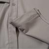 3D Pleated Solid Color Short Sleeved Shirt Top for Men's Summer Design, American Loose Collar Cardigan Shirt
