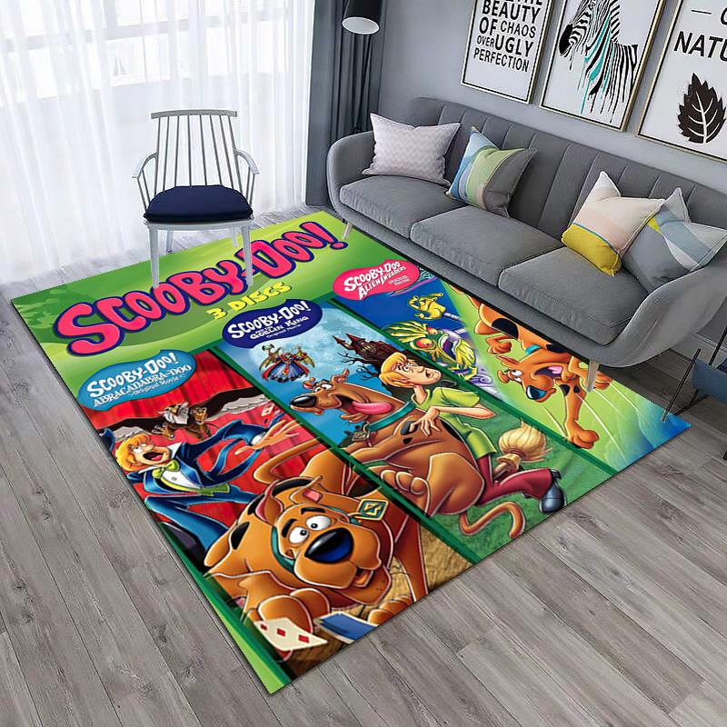Halloween Cartoon Comedy Adventure Movie Scooby-Doo Carpet Is Suitable for Living Room and Bedroom Doormats Office Balcony Decorative Carpet V8
