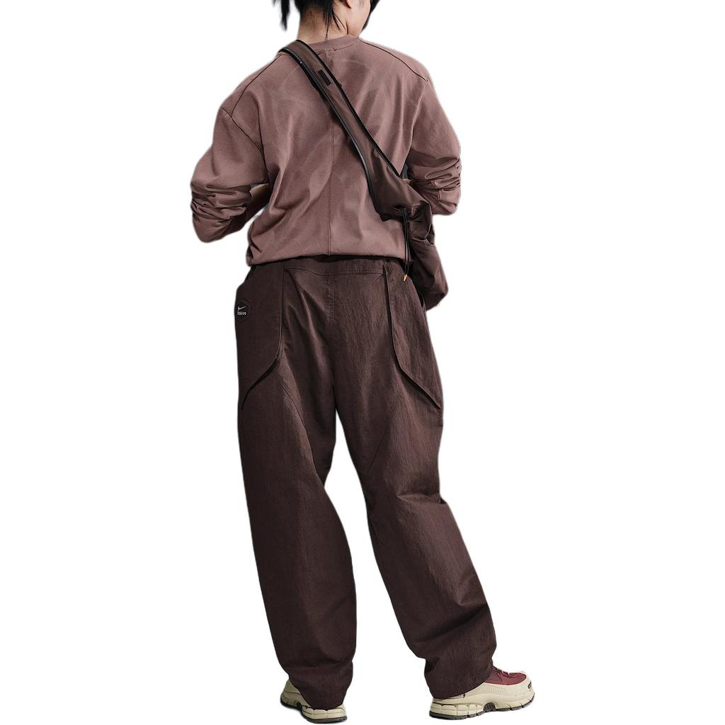 Nike ISPA Comfortable Versatile Fashion Sports Long Pants Unisex Bottoms Earth-Color Smoky-Purple-Red HF6405-227