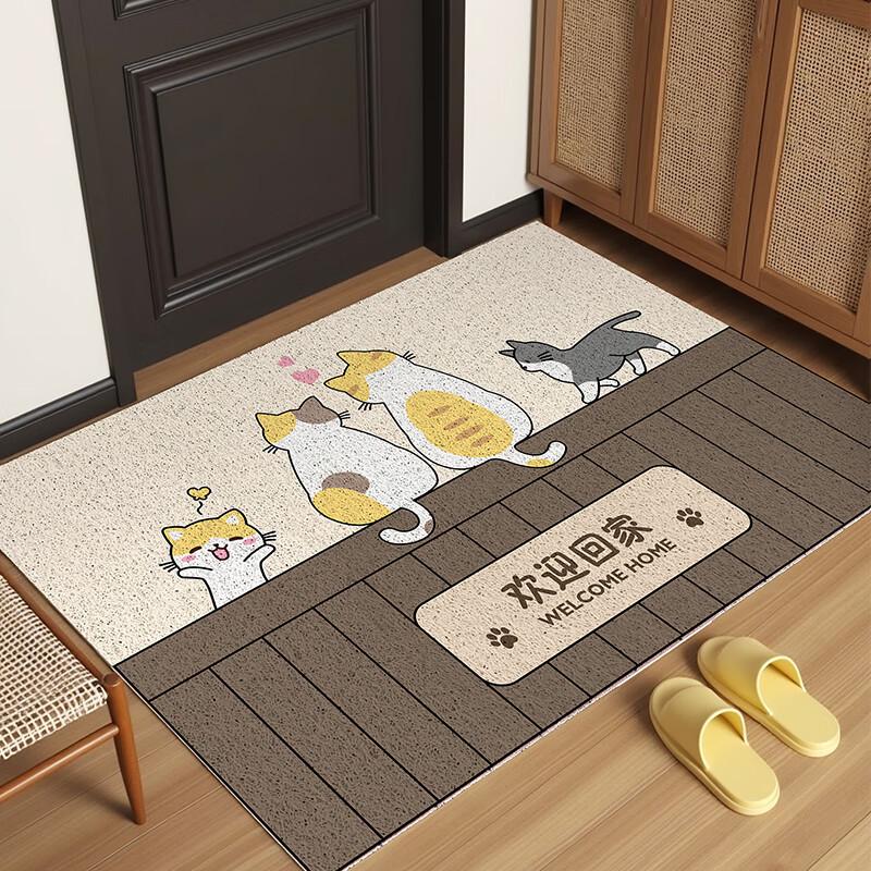 Large Coir Loop Anti-Slip Doorway Foot Mat - Cut To Fit Entrance Carpet
