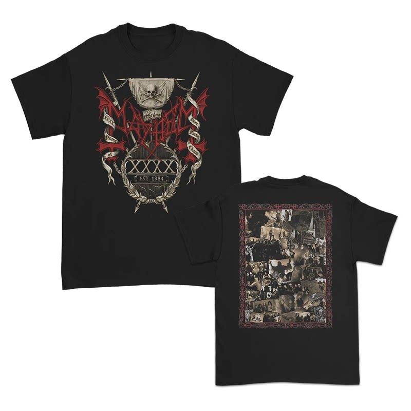 Mayhem Norwegian Band Metal Rock Punk American Retro Dark Style Black and Red Street Mens Tshirt 2XL