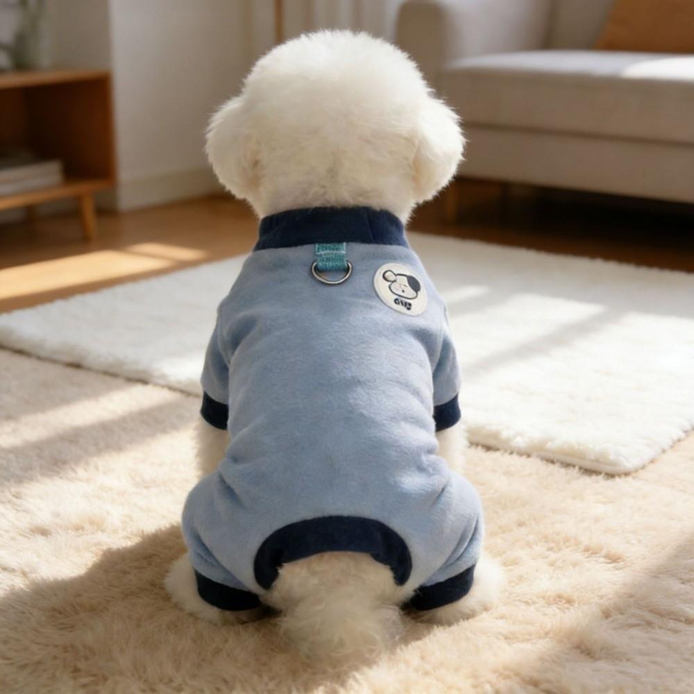 Warm Dog Jumpsuit Comfortable Dog Four Legged Clothing Winter Pet Overalls Autumn Winter