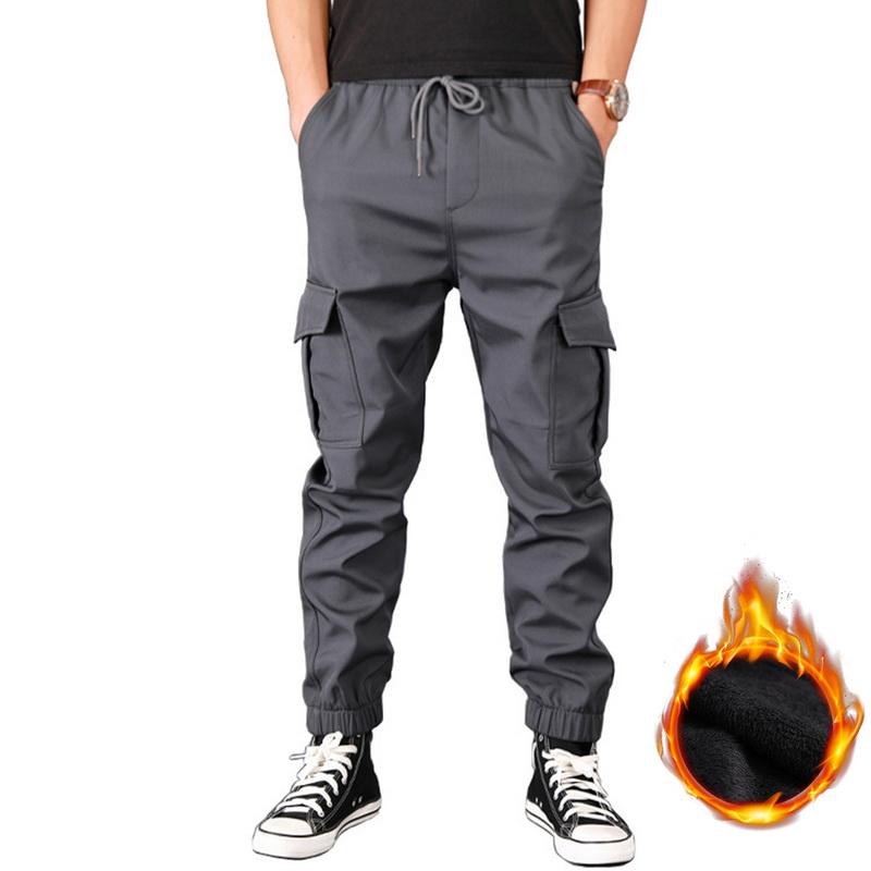 Pantalones Hombre Otoño E Invierno Plus Velvet Grueso Casual Pantalones Hombre Otoño E Invierno Plus Velvet Grueso Casual