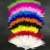 Folding Feather Fan Handheld Fairy Fan New Year Birthday Gift Supplies